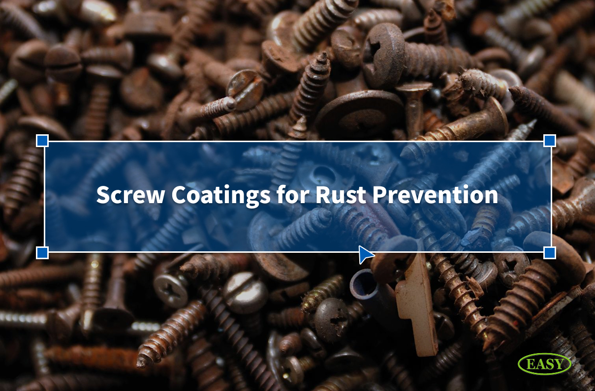Screw coatings that prevent rust